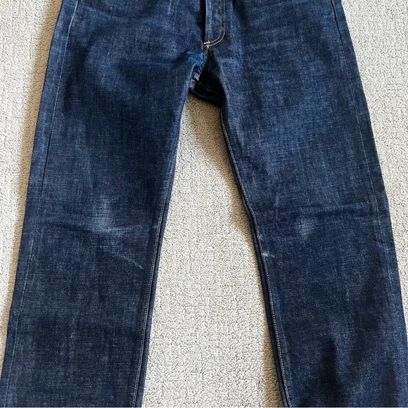 A.P.C. France Mens Petit Standard Japanese Selvedge Denim Jeans Sz 33 Raw Indigo - Picture 3 of 13